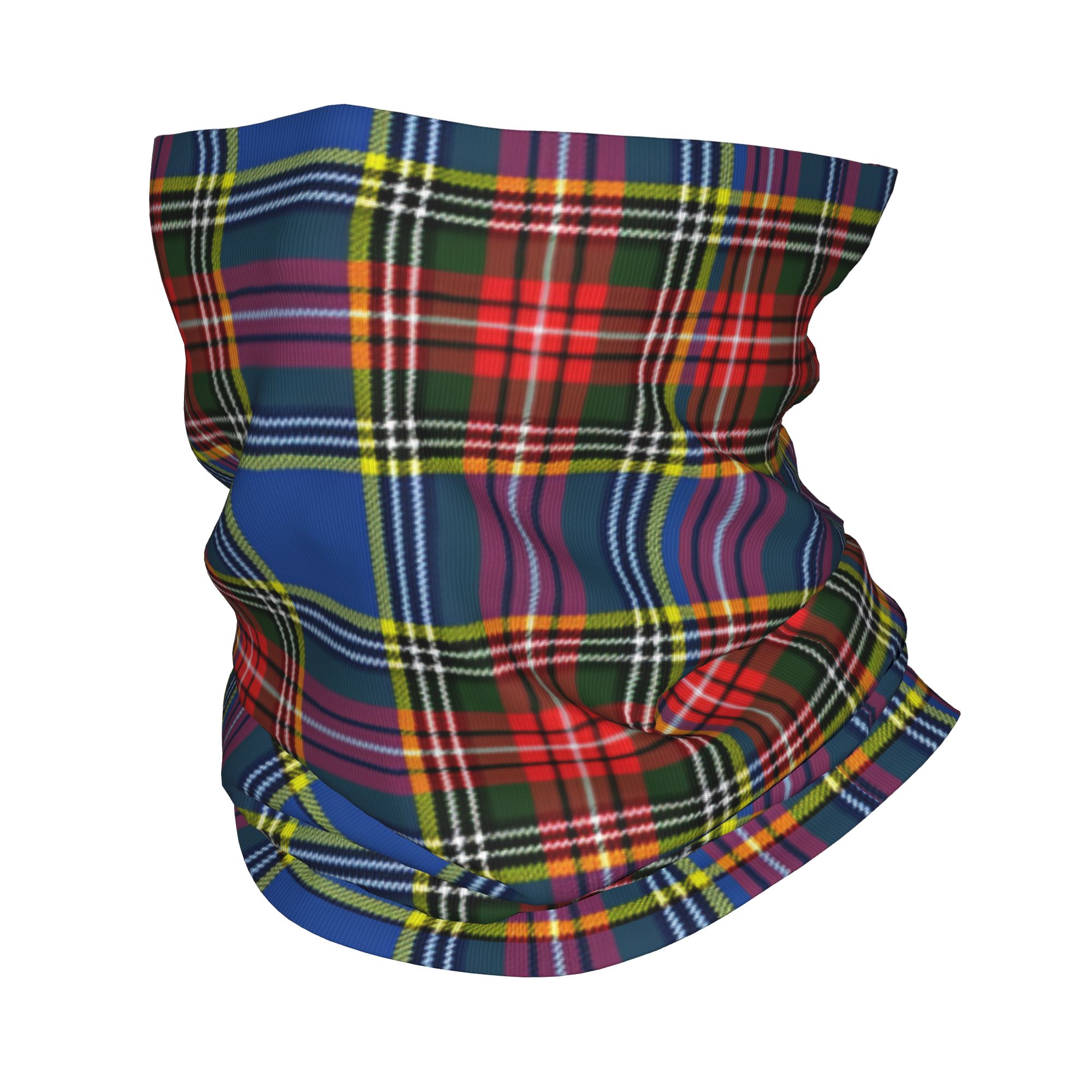 Neck Warmer Tube - カスタムロイヤルタータンチェック柄ウィンターヘッドバンドネックウォーマー男女兼用ハイキングキャンプチューブスカーフストライプフェイスバンダナゲイター