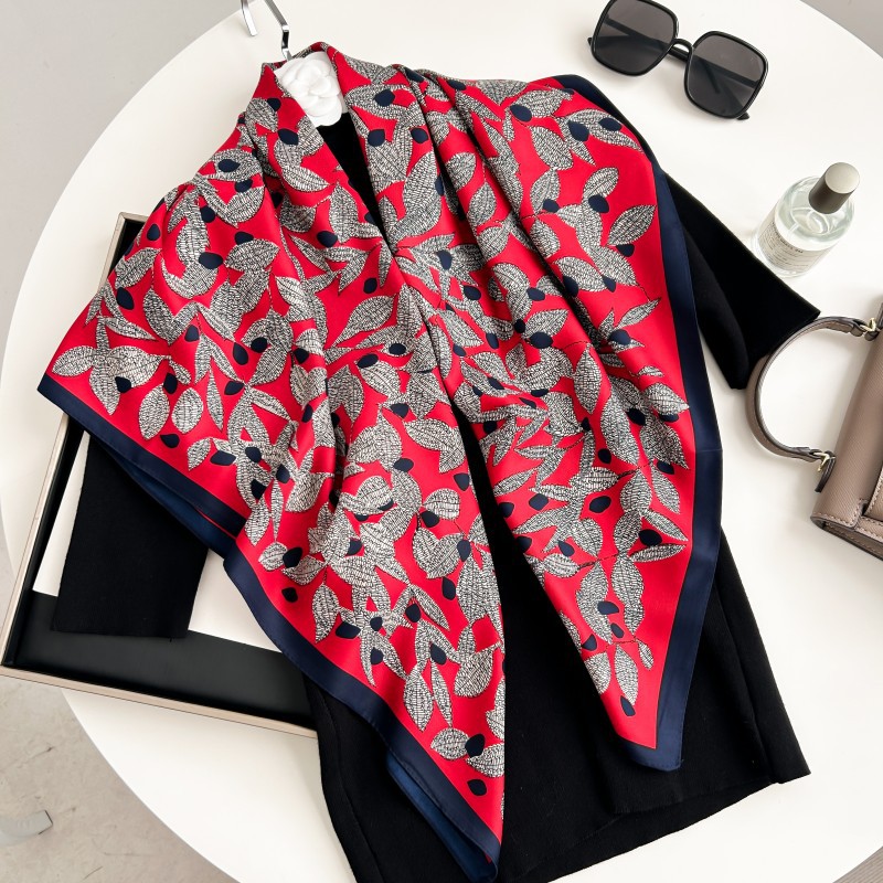 90 センチメートル正方形スカーフ高品質バンダナ女性高級ツイ - Silk Neck Scarf のレビューと価格