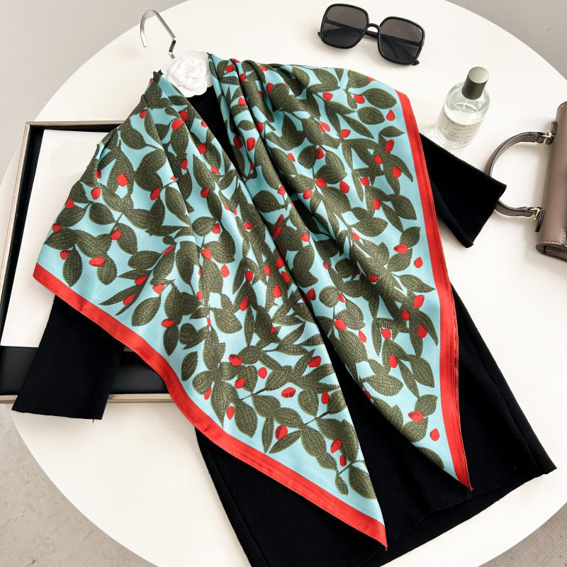 90 センチメートル正方形スカーフ高品質バンダナ女性高級ツイ - Silk Neck Scarf のレビューと価格