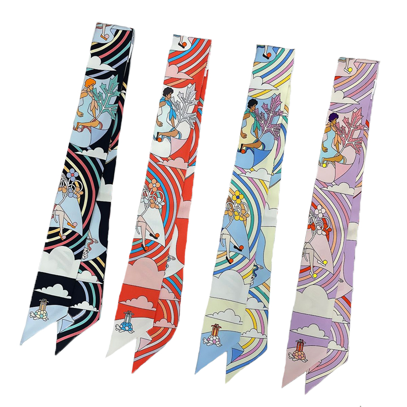 女性 100% 桑シルクスカーフヘアバンドラップバッグハンド - Head Wrap Turban のレビューと価格