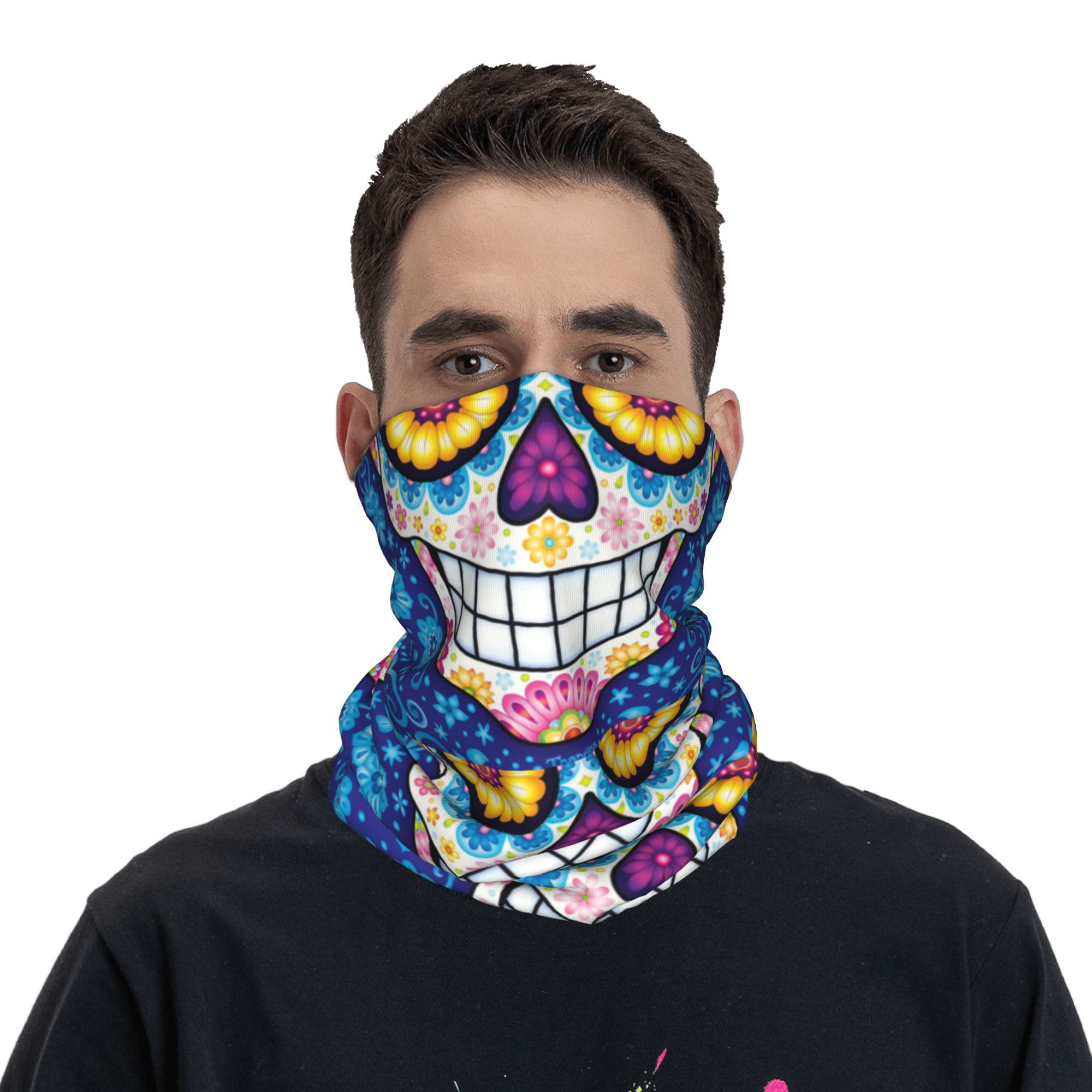 カスタムデイ・オブ・ザ・デッドシュガースカルウィンターヘッド - Neck Warmer Tube のレビューと価格