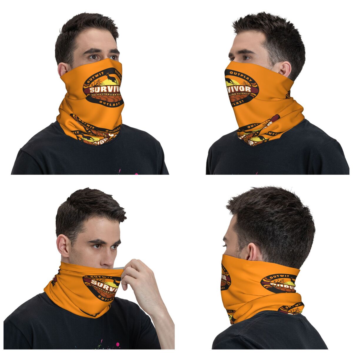 アドベンチャーゲームテレビ番組サバイバーバンダナネックウォー - Neck Warmer Tube のレビューと価格