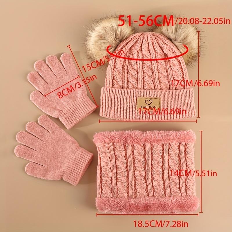 幼児キッズポンポン装飾ビーニー&インフィニティスカーフ&手袋 - Infinity Scarf Knit のレビューと価格
