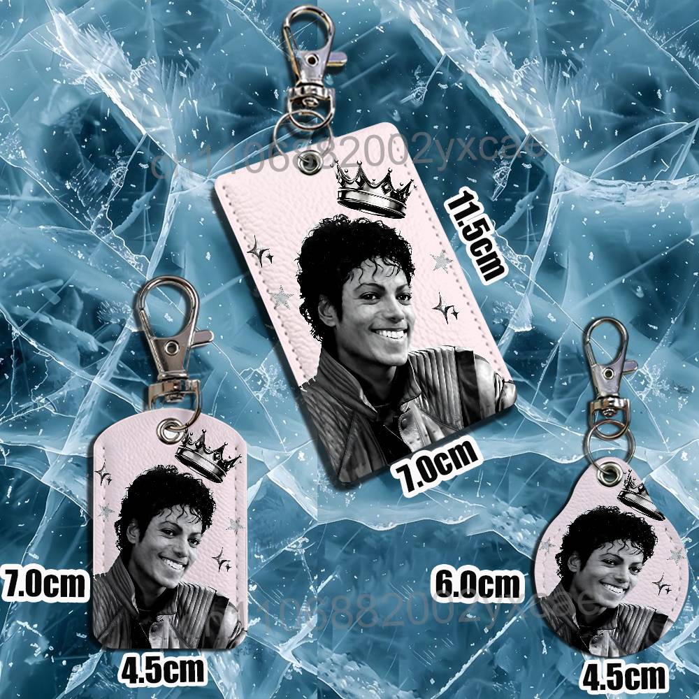 MJ一流のマイケル・ジャクソンレザーキーホルダーバッジホルダ - Lanyard Badge Holder のレビューと価格