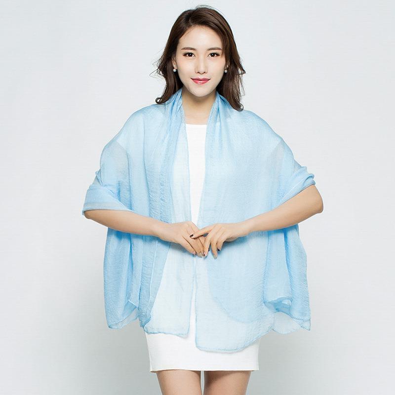 女性用ロングシルクシフォンスカーフ,人気ブランドスカーフ,シ - Silk Neck Scarf のレビューと価格