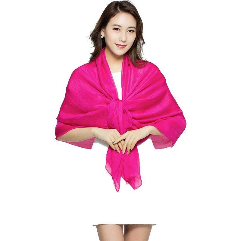 女性用ロングシルクシフォンスカーフ,人気ブランドスカーフ,シ - Silk Neck Scarf のレビューと価格