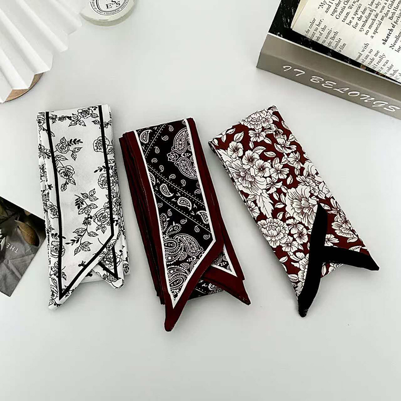 高級ファッション女性用スキニーシルクスカーフ、ロングヘアスト - Silk Neck Scarf のレビューと価格