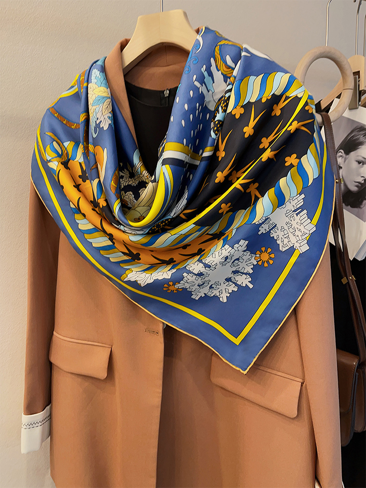 女性用シルクスカーフ,大きなスカーフ,高級デザイナースカーフ - Face Scarf Mask のレビューと価格